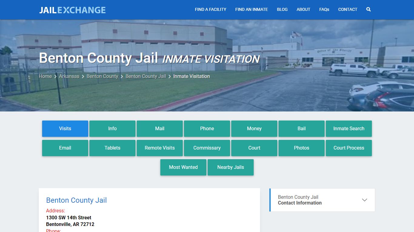 Inmate Visitation - Benton County Jail, AR - Jail Exchange